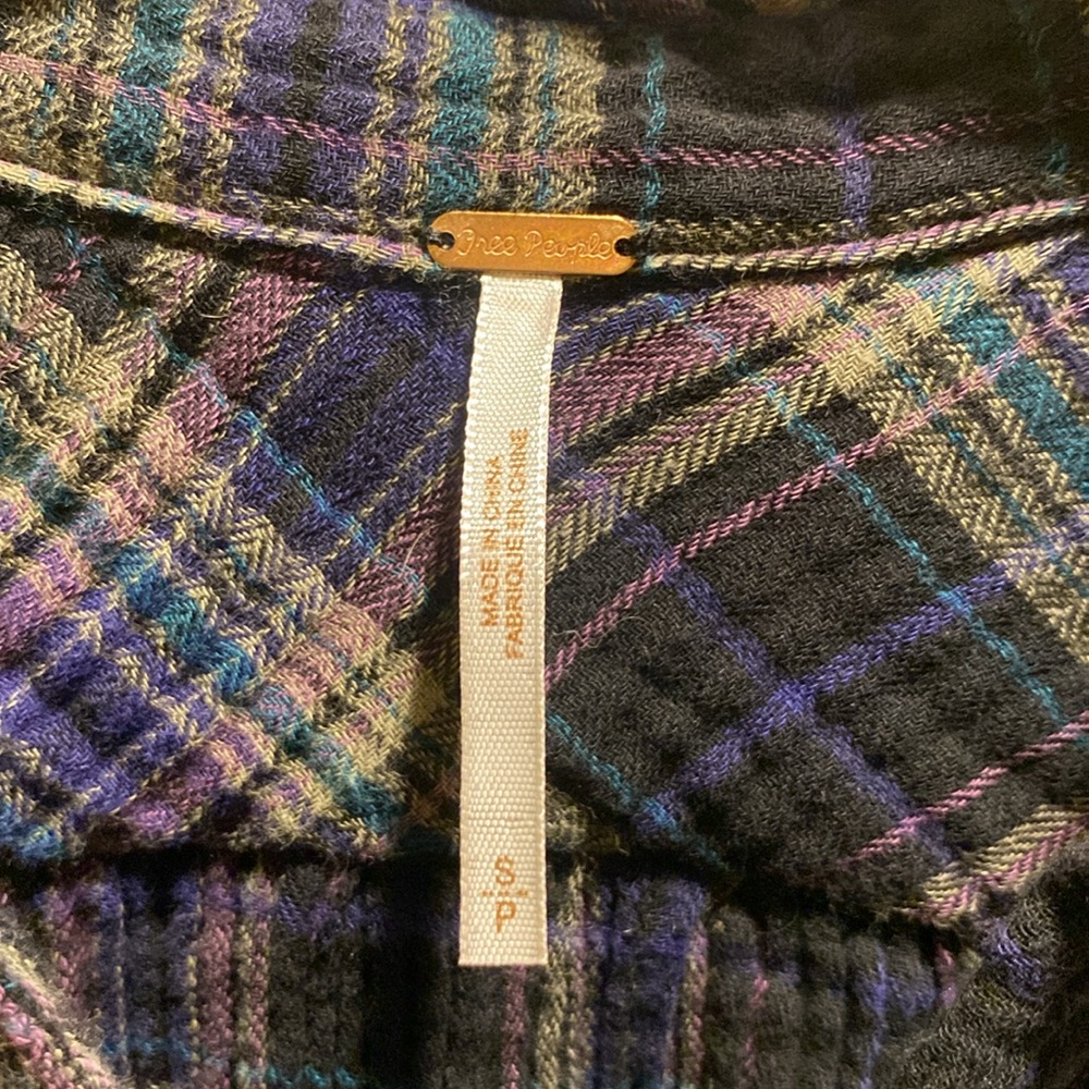 Free People button down flannel